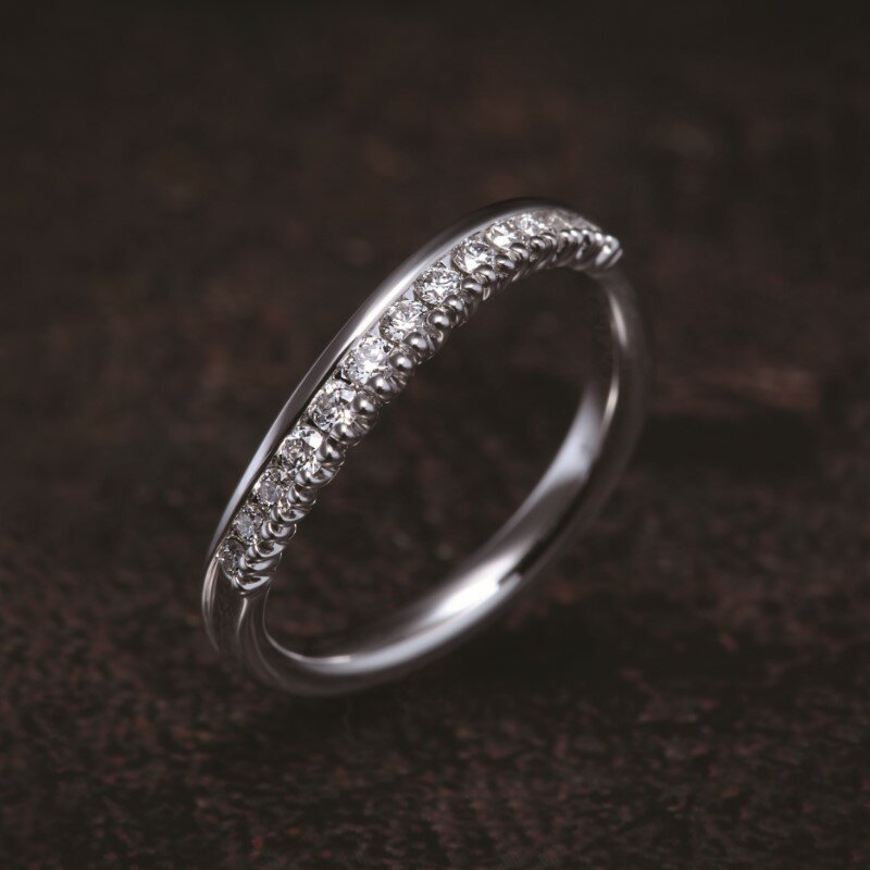 【ふるさと納税】＜ 甲府ジュエリー ＞ リング 指輪 ジュエリー アクセサリー レディース ダイヤモンド 天然 0.17ct プラチナ PT950 ウェーブライン 日常使い ギフト プレゼント ケース付 保証書付 k290-004 サムネイル2