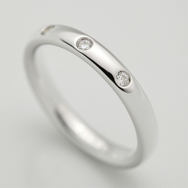 【ふるさと納税】＜ 甲府ジュエリー ＞ リング 指輪 ダイヤモンド ジュエリー レディース アクセサリー 0.06ct 天然 プラチナ950 シンプル ギフト プレゼント ケース付 保証書付 k290-017 サムネイル2