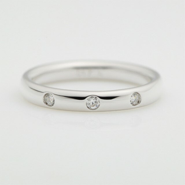 【ふるさと納税】＜ 甲府ジュエリー ＞ リング 指輪 ダイヤモンド ジュエリー レディース アクセサリー 0.06ct 天然 プラチナ950 シンプル ギフト プレゼント ケース付 保証書付 k290-017 サムネイル3