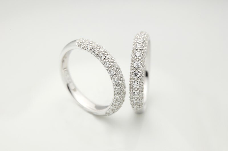 【ふるさと納税】＜ 甲府ジュエリー ＞ リング 指輪 ダイヤモンド ジュエリー レディース アクセサリー 0.47ct 天然 プラチナ950 パヴェリング ギフト プレゼント ケース付 保証書付 k290-021 サムネイル3