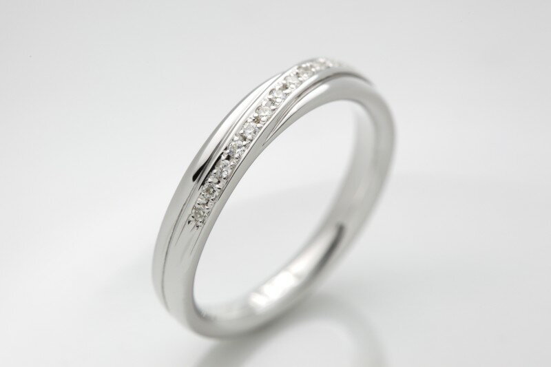 【ふるさと納税】＜ 甲府ジュエリー ＞ リング 指輪 ダイヤモンド ジュエリー レディース アクセサリー 0.06ct 天然 プラチナ950 ギフト プレゼント ケース付 鑑別書付 保証書付 k290-024 サムネイル2