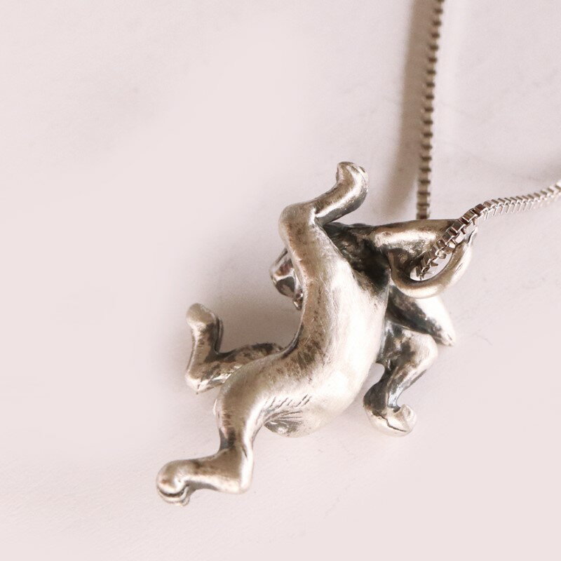 【ふるさと納税】＜ 甲府ジュエリー ＞ ペンダント ネックレス ジュエリー レディース メンズ アクセサリー 選べるモチーフ 鳥獣人物戯画 擬人化 動物 うさぎ かえる SV925 いぶし銀 つや消し 銀製 和の彩 wanoiro ギフト プレゼント オリジナルケース付 保証書付 k279-004 サムネイル3