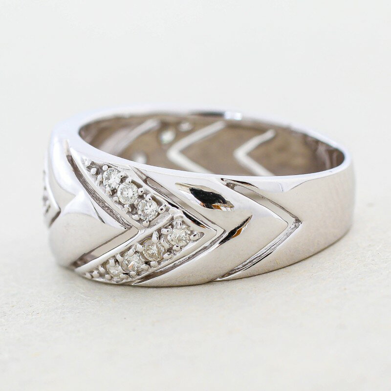 【ふるさと納税】＜ 甲府ジュエリー ＞ リング 指輪 ジュエリー レディース アクセサリー 天然 ダイヤモンド 0.22ct 選べる地金 プラチナ ホワイトゴールド 普段使い パーティー シンプル ボリューム 高級感 誕生石 ジュエリーケース付 ギフトバック付 保証書付 k295-026 サムネイル3