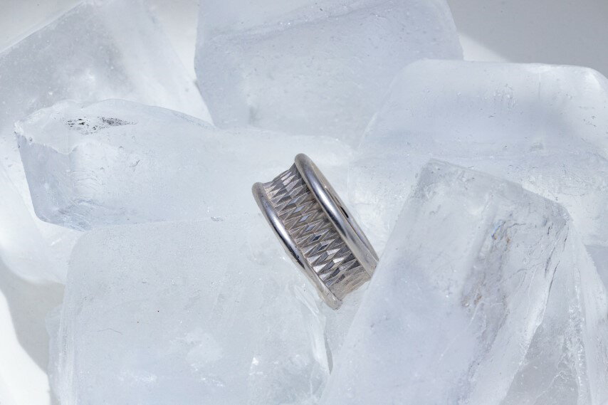 【ふるさと納税】＜ 甲府ジュエリー ＞ リング 指輪 アクセサリー ジュエリー レディース メンズ シルバー 925 ロジウムコーティング シャーク 鮫 ワイド ギフト プレゼント ジュエリーケース付 保証書付 k307-001 サムネイル3