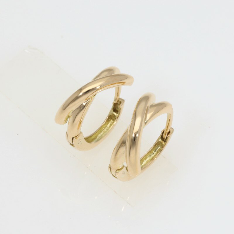 【ふるさと納税】＜ 甲府ジュエリー ＞ ピアス ジュエリー レディース アクセサリー 18金 イエローゴールド エレガント クロス ギフト プレゼント ジュエリーケース付 保証書付 k234-011 サムネイル2