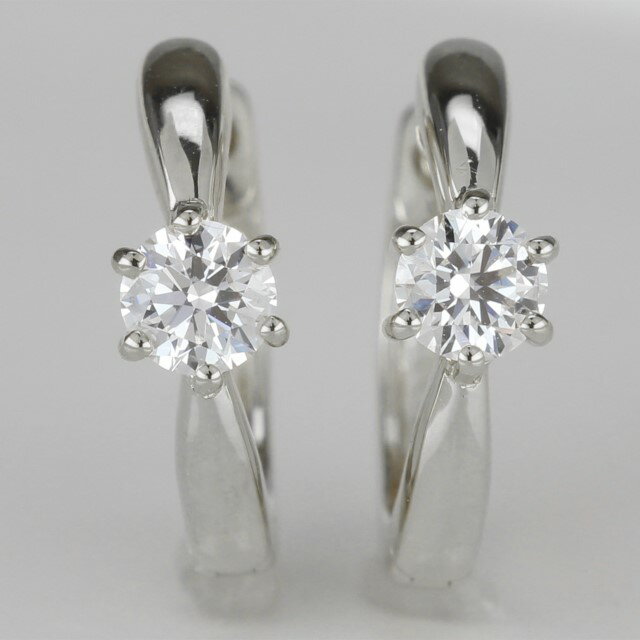 【ふるさと納税】 ピアス ジュエリー レディース アクセサリー 天然ダイヤモンド 計0.2ct 2ピース 選べる地金 K10 ホワイトゴールド イエローゴールド ピンクゴールド フープピアス シンプル ワンタッチ式 ギフト プレゼント ジュエリーケース付 保証書付 k186-011 サムネイル3