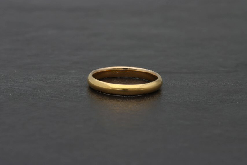 【ふるさと納税】＜ 甲府ジュエリー ＞ リング 指輪 ジュエリー レディース アクセサリー 24金 純金 3.0mm幅 鍛造 甲丸 ギフト プレゼント ジュエリーケース付 保証書付 k259-002 サムネイル2