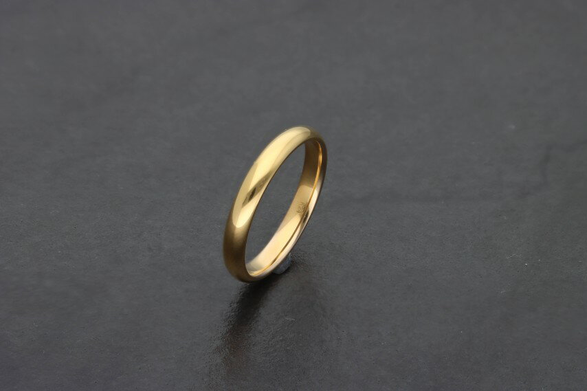 【ふるさと納税】＜ 甲府ジュエリー ＞ リング 指輪 ジュエリー レディース アクセサリー 24金 純金 3.0mm幅 鍛造 甲丸 ギフト プレゼント ジュエリーケース付 保証書付 k259-002 サムネイル3