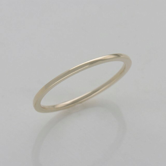 【ふるさと納税】＜ 甲府ジュエリー ＞ リング 指輪 レディース ジュエリー アクセサリー 極細 K10 10金 1.0mm イエローゴールド 鍛造 日常使い 重ね付け 実用的 タフ ギフト プレゼント ジュエリーケース付 保証書付 k259-016 サムネイル2