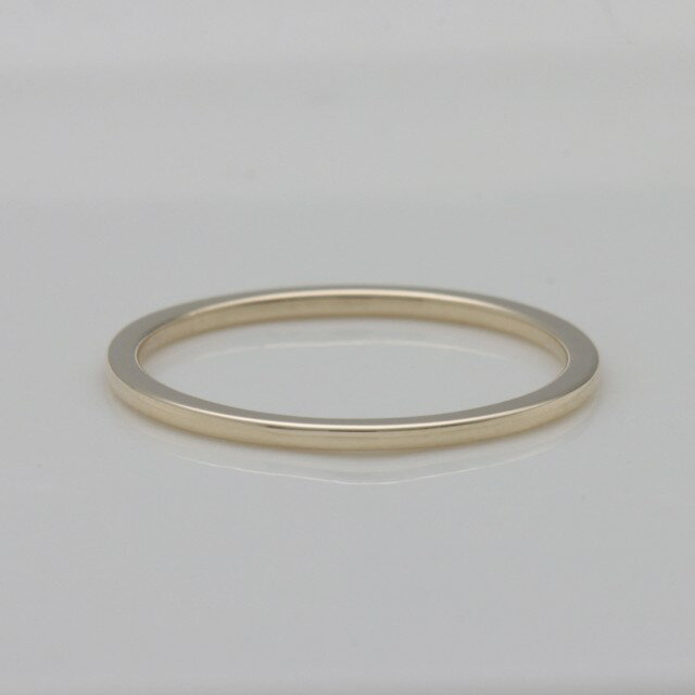 【ふるさと納税】＜ 甲府ジュエリー ＞ リング 指輪 レディース ジュエリー アクセサリー 極細 K10 10金 1.0mm イエローゴールド 鍛造 日常使い 重ね付け 実用的 タフ ギフト プレゼント ジュエリーケース付 保証書付 k259-016 サムネイル3
