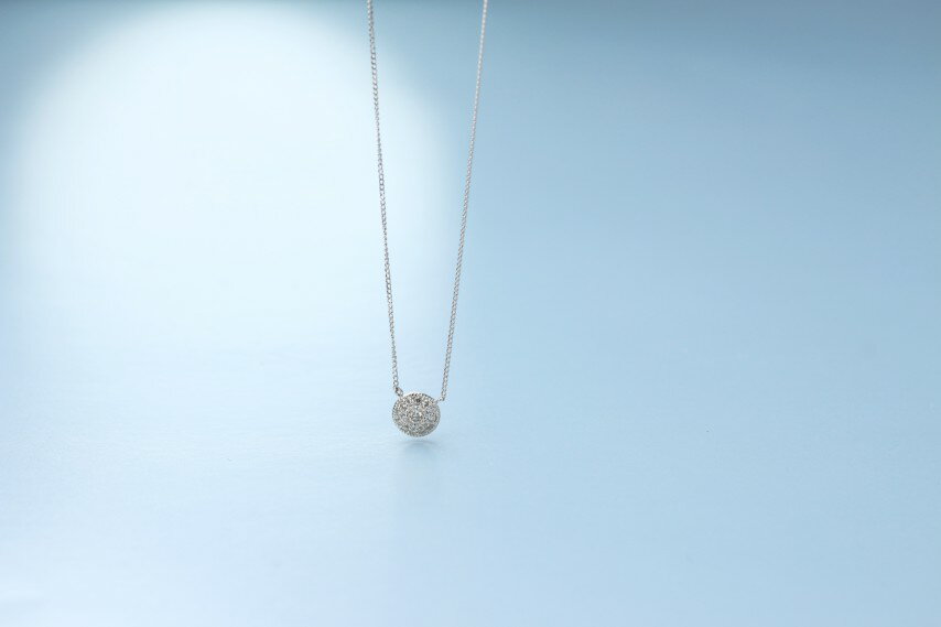 【ふるさと納税】＜ 甲府ジュエリー ＞ ネックレス ペンダント ジュエリー レディース アクセサリー ダイヤモンド 計0.093ct プラチナ900 約40cm メレデザイン ギフト プレゼント ジュエリーボックス付 鑑別書付 保証書付 k344-015 サムネイル2