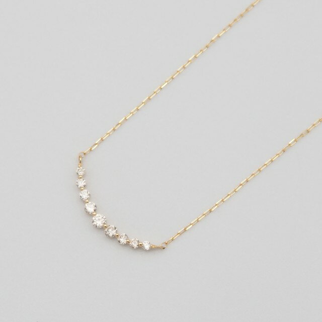 【ふるさと納税】＜ 甲府ジュエリー ＞ ネックレス ペンダント ジュエリー アクセサリー レディース ダイヤモンド ダイア 選べる地金 K18 18金 PG ピンクゴールド PT900/PT850 プラチナ アーチ ギフト プレゼント おしゃれ 記念日 贈り物 ケース付 保証書付 k348-025 サムネイル2