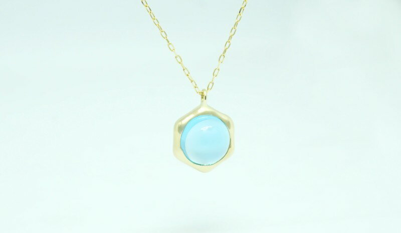 【ふるさと納税】＜ 甲府ジュエリー ＞ ペンダント ネックレス ジュエリー レディース アクセサリー 選べる種類 K10 イエローゴールド ブルートパーズ アメジスト ガーネット シトリン 天然石 カボション ギフト プレゼント ジュエリーポーチ付 保証書付 k347-020 サムネイル2