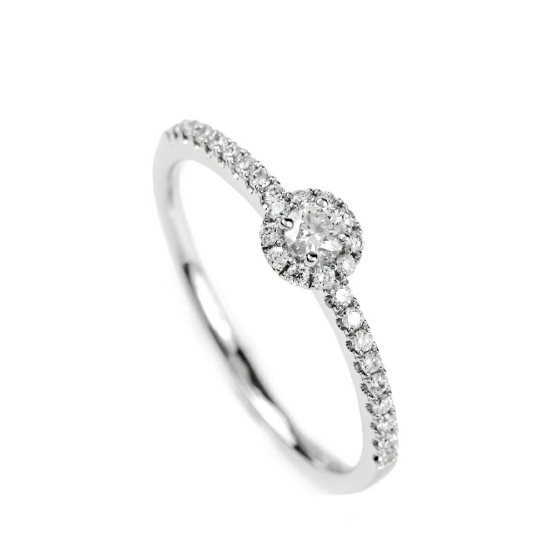 【ふるさと納税】＜ 甲府ジュエリー ＞ リング ジュエリー アクセサリー レディース ダイヤモンド 0.2ct Pt900 プラチナ ヘイローデザイン アームデザイン ジュエリーケース付 鑑別書付 保証書付 k358-003 サムネイル3