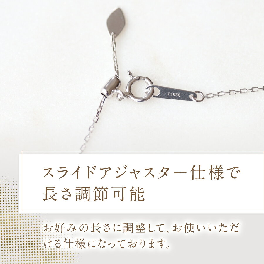 【ふるさと納税】 ネックレス 天然 ダイヤモンド 約0.20ct 35石 富士桜 PT950 PT850 プラチナ アクセサリー オリジナル ジュエリー 長さ調節可 全長約45cm 鑑別書付 品質保証書付 専用ケース入り 宝石 ギフト 贈り物 プレゼント ダイヤ 4月 誕生石 FUJI LABO サムネイル3