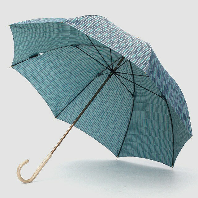 【ふるさと納税】婦人長傘　ノルディックジャガード 小枝　ブルー｜送料無料 槙田商店 傘 雨傘 おしゃれ レディース 贈答 プレゼント ギフト 母の日 誕生日 日本製 女性 長傘 ブランド 高品質 婦人用 北欧 - 画像3