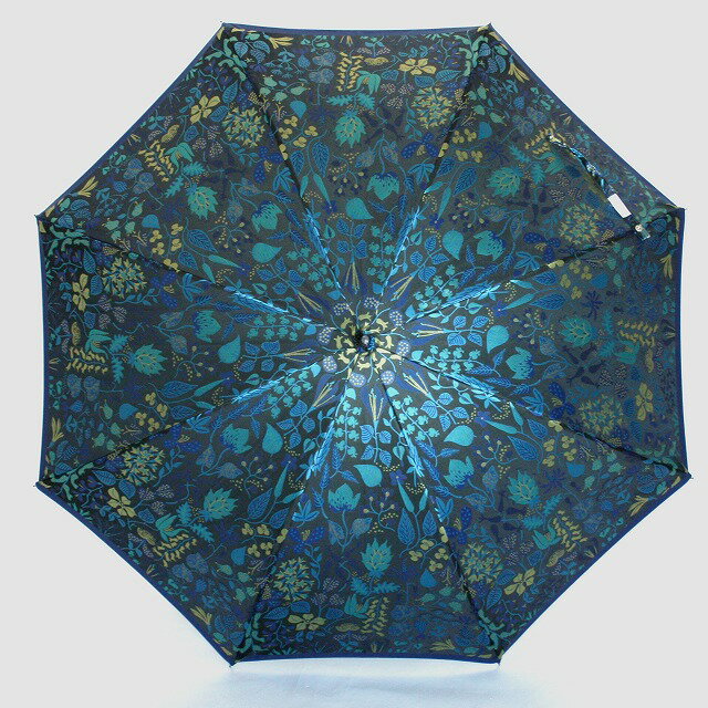 【ふるさと納税】晴雨兼用長傘 Stig Lハーバリウム　ブルー｜送料無料 槙田商店 傘 雨傘 おしゃれ レディース 贈答 プレゼント ギフト 母の日 誕生日 日本製 女性 長傘 晴雨兼用 ブランド 高品質 婦人用 日傘 UV加工 スティグ・リンドベリ サムネイル3