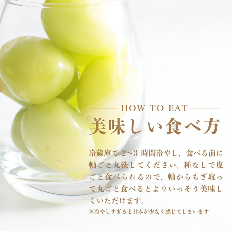 【ふるさと納税】【2026年 先行予約】山梨県都留市産 朝採れ シャインマスカット 2〜3房（約1.0kg以上）｜ 数量限定 送料無料 山梨 ぶどう シャイン やまなし 新鮮 農家直送 都留市 種なしブドウ マスカット - 画像2