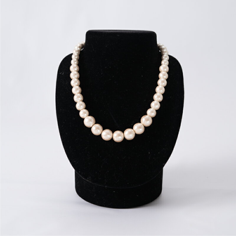 【ふるさと納税】コットンパール「キスカ」シンプルショートネックレス(金具ゴールド)【〜en〜】｜コットンパール ネックレス アクセサリー 入学式 卒業式 結婚式 ゴールド サムネイル3