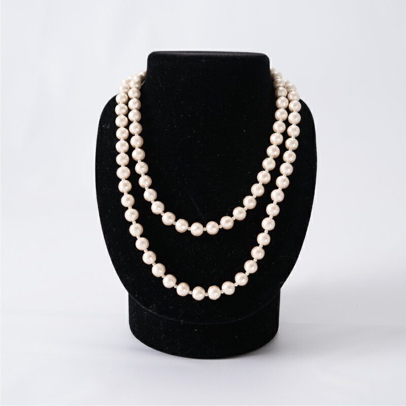 【ふるさと納税】コットンパール「キスカ」ロングネックレス(金具ゴールド)【〜en〜】｜コットンパール ネックレス アクセサリー 入学式 卒業式 結婚式 ゴールド サムネイル3