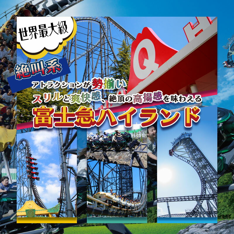【ふるさと納税】富士急ハイランド フリーパス ペア 2名 1組 ご招待券｜山梨県 山梨 都留市 富士河口湖町 共通返礼品 共通 チケット 招待 優待 招待券 優待券 観光 旅行 トーマス トーマスランド 子供 送料無料 サムネイル2