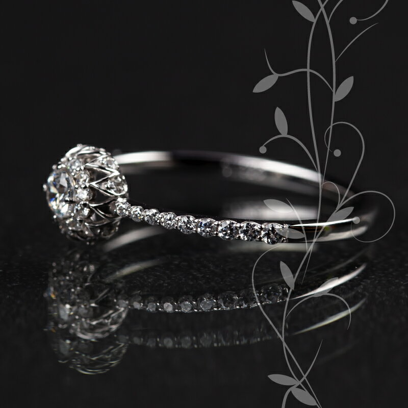 【ふるさと納税】 pt900 ダイヤモンドリング　0.32ct（RP_MR-971）【リズプラス】｜ ダイヤ ダイヤモンド プラチナ リング 指輪 ジュエリー アクセサリー ギフト プレゼント 鑑別書付 保証書付 サムネイル2