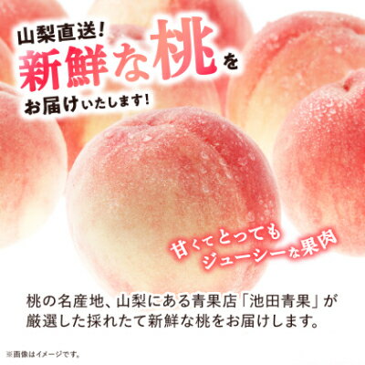 【ふるさと納税】山梨市産　桃　約2kg (5玉~8玉)/約3kg (8玉～12玉)_ 桃 もも 果物 フルーツ くだもの 山梨 人気 おすすめ 送料無料 贈答 ギフト 甘い 冷蔵 【配送不可地域：離島・沖縄県】【G1280520】 サムネイル2