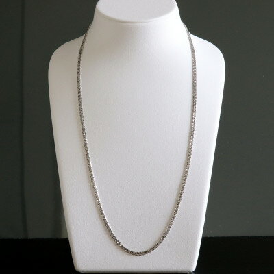 【ふるさと納税】純プラチナ喜平12面カットネックレス60cm【幅3.0mm・厚さ1.1mm】_ ネックレス プラチナ ペンダント ジュエリー アクセサリー ギフト 贈答 プレゼント 純プラチナ 喜平 60cm 12面カット 資産 【配送不可地域：沖縄県】【1317669】 サムネイル3