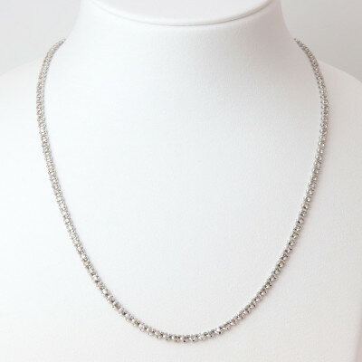 【ふるさと納税】K18WGダイヤモンド5.00ctテニスネックレス45cm_ ダイヤモンド 金 18金 18K ネックレス アクセサリー クリスマス 誕生日 バースデー ギフト 【配送不可地域：沖縄県】【1373650】 サムネイル2