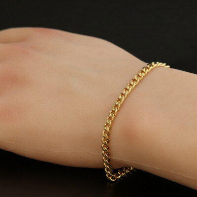 【ふるさと納税】K18シングル喜平ブレスレット約12.2g 長さ20cm・幅4.0mm・厚さ1.6mm【配送不可地域：沖縄県】【1433920】 サムネイル3