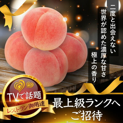 【海外セレブも唸る】糖度16度以上わずか5%しか収穫されない樹上完熟ブランド桃2026年7月中旬発送【配送不可地域：離島・北海道・沖縄県・中国・四国・九州】【1464205】