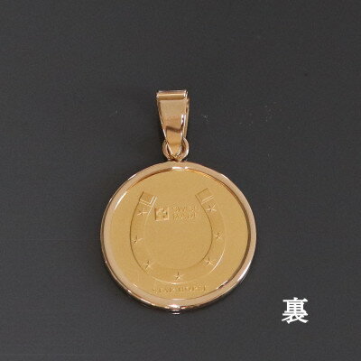 【ふるさと納税】K24純金 ホースコイン1/25ozペンダントヘッド_ 金 純金 K24 24金 ゴールド gold インゴット 資産 資産価値 ペンダント アクセサリー ジュエリー ギフト 贈答 プレゼント 【配送不可地域：沖縄県】【1468606】 サムネイル3