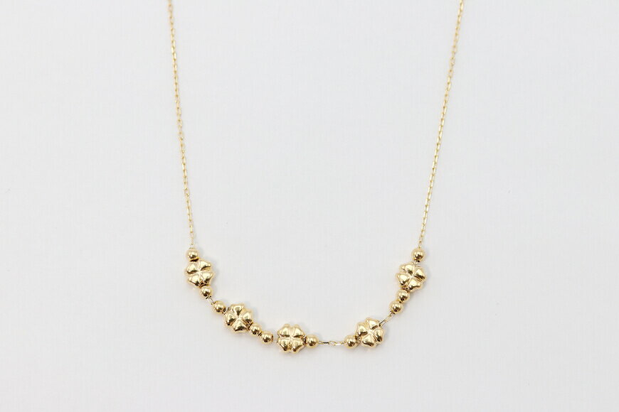 【ふるさと納税】 ネックレス K18 クローバー ステーション Islauth22 [slauth 山梨県 韮崎市 20743194] アクセサリー ネックレス ジュエリー シンプル おしゃれ プレゼント ギフト 贈りもの 贈答 サムネイル2