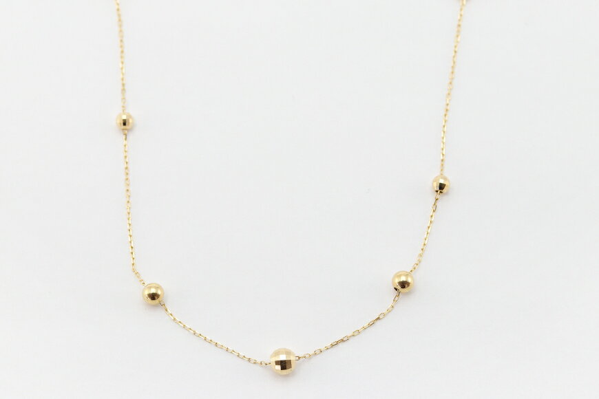 【ふるさと納税】 ネックレス K18 ミラーボール ステーション Islauth31 [slauth 山梨県 韮崎市 20743200] アクセサリー ネックレス ジュエリー シンプル おしゃれ プレゼント ギフト 贈りもの 贈答 サムネイル2