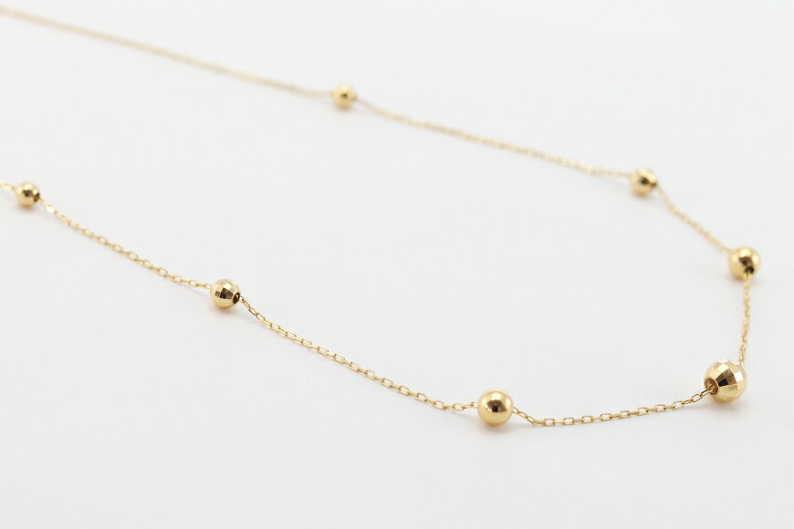 【ふるさと納税】 ネックレス K18 ミラーボール ステーション Islauth31 [slauth 山梨県 韮崎市 20743200] アクセサリー ネックレス ジュエリー シンプル おしゃれ プレゼント ギフト 贈りもの 贈答 サムネイル3