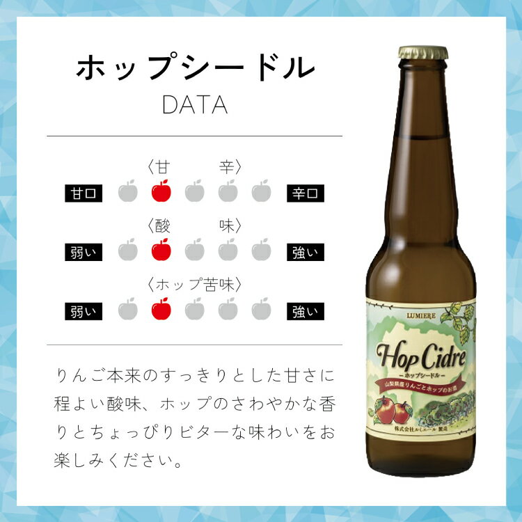 【ふるさと納税】 ルミエール ホップシードル 330ml×24本 [株式会社まあめいく 山梨県 韮崎市 20743732] シードル お酒 酒 家飲み 宅飲み 国産 甘口 サムネイル3
