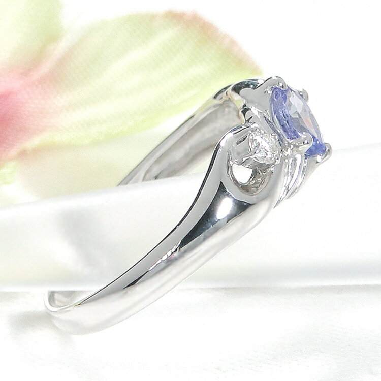 【ふるさと納税】 指輪 プラチナ PT900 オーバル 天然タンザナイト 5〜16号 ダイヤモンド 0.08ct 結び目 リボン ツイストリング【f228-pt-ta】 [株式会社オーダーメイドジュエリーメイ 山梨県 韮崎市 20742655] リング アクセサリー 指輪 ジュエリー アクセ サムネイル3