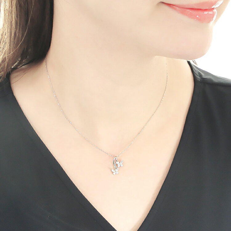 【ふるさと納税】 ネックレス プラチナ Pt900 ダイヤモンド 0.5ct 蝶 モチーフ ペンダント レディース ちょうちょ バタフライ ジュエリー ダイヤ 【f280-d-pt】 [株式会社オーダーメイドジュエリーメイ 山梨県 韮崎市 20745057] サムネイル3