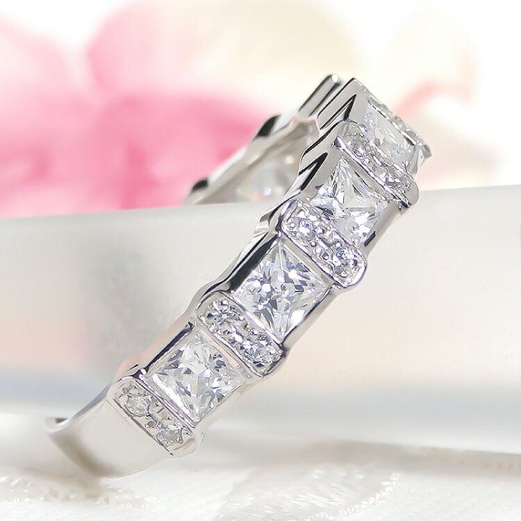 【ふるさと納税】 指輪 プラチナ PT900 ダイヤモンド 0.8ct 5〜16号 ラウンド プリンセスカット 幅広 豪華 ゴージャス 華やか 存在感 レディース リング アクセサリー ジュエリー アクセ 【181-d-pt】 [オーダーメイドジュエリーメイ 山梨県 韮崎市 20745073] サムネイル2