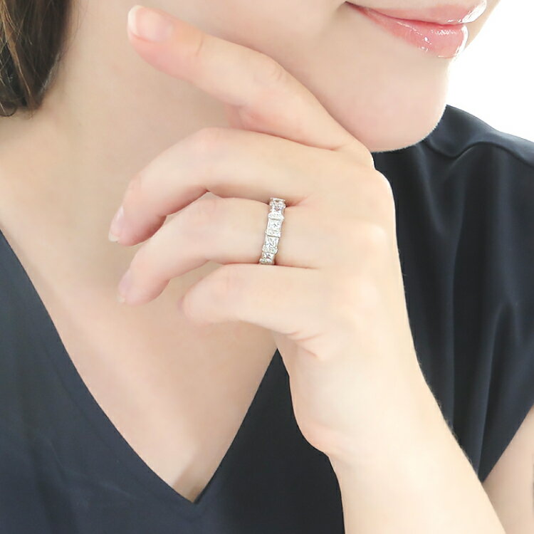 【ふるさと納税】 指輪 プラチナ PT900 ダイヤモンド 0.8ct 5〜16号 ラウンド プリンセスカット 幅広 豪華 ゴージャス 華やか 存在感 レディース リング アクセサリー ジュエリー アクセ 【181-d-pt】 [オーダーメイドジュエリーメイ 山梨県 韮崎市 20745073] サムネイル3