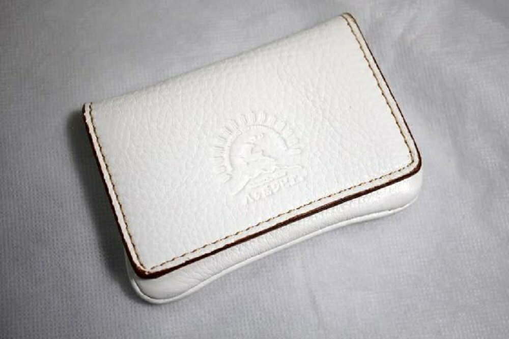 【ふるさと納税】 鹿革 名刺入れ 北杜市産 鹿革名刺入れ ホワイト オリジナル 手作り ハンドメイド ジビエ 八ヶ岳 山梨県 北杜市 送料無料 サムネイル3