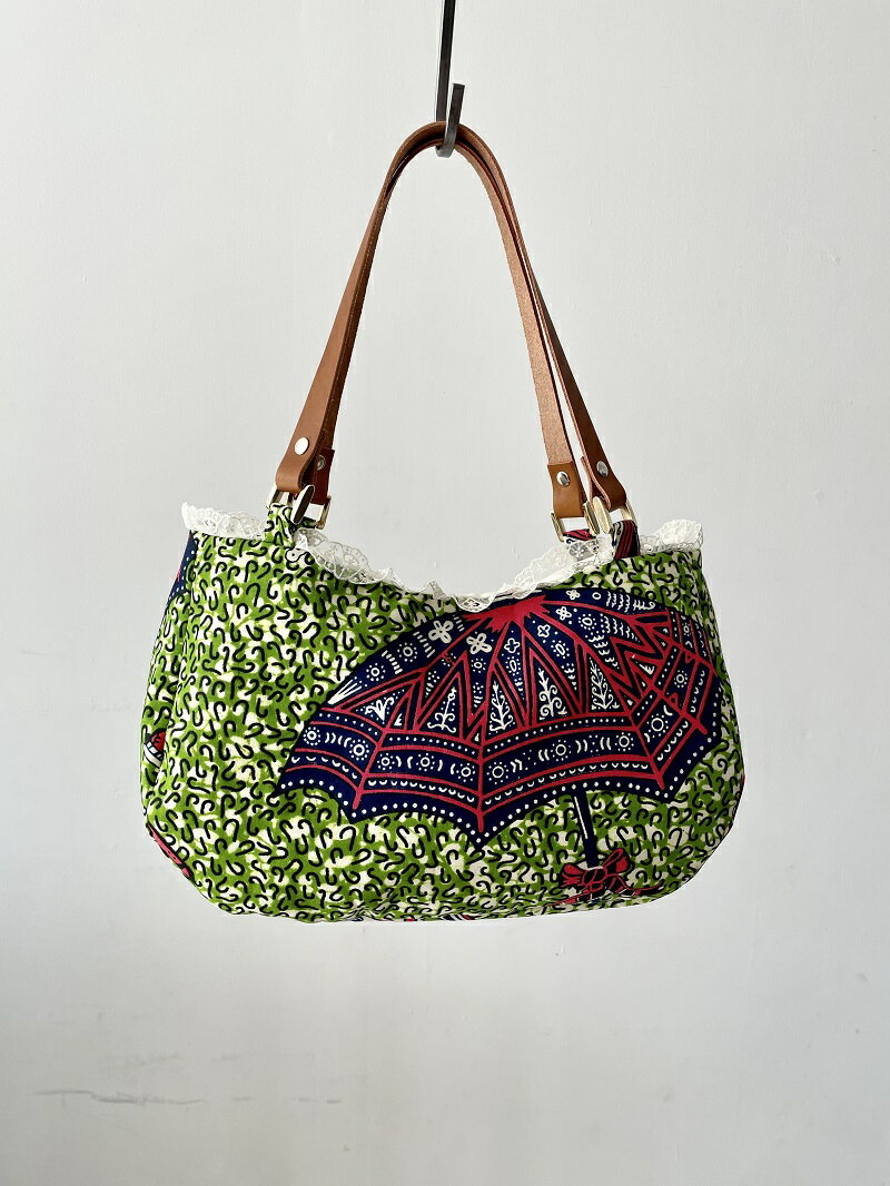 【ふるさと納税】 バッグ ハンドバッグ コットン レザー グラフィックプリント GRAPHIC PRINT BAG 送料無料 サムネイル3