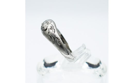 【ふるさと納税】 純プラチナ 甲丸 松竹梅リング Pt999 (17169) サムネイル3