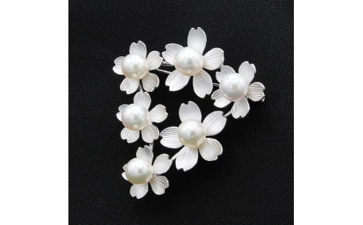 【ふるさと納税】 アコヤ真珠 パール ブローチ 7mm 6個付 SV925 (25400) サムネイル3