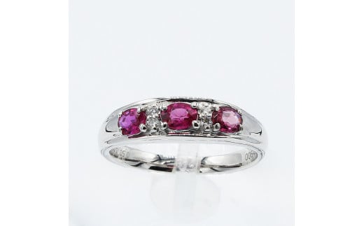 ルビー リング 0.5ct Pt900 (12527)