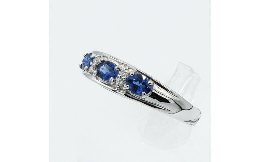 【ふるさと納税】 サファイア リング 0.5ct Pt900　(12527) サムネイル3