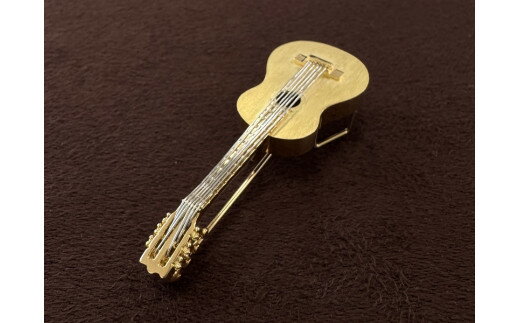 【ふるさと納税】 K18/PT900　クラシックギターブローチ　AB00321 サムネイル3