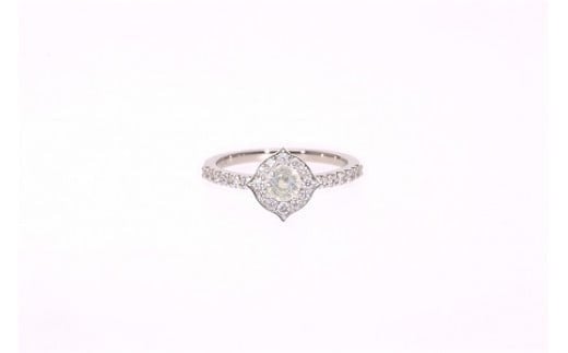 【ふるさと納税】 Pt999 プラチナ ライトイエロー 非加熱 サファイア ダイヤモンド リング AQ-180 SJ-91 サムネイル2