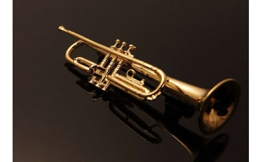 K18　トランペットブローチ　AB00278