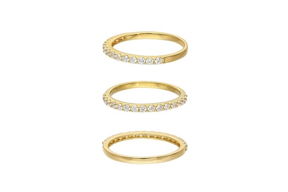 【ふるさと納税】K18ハーフエタニティリング　mk-435　CR-13 サムネイル2